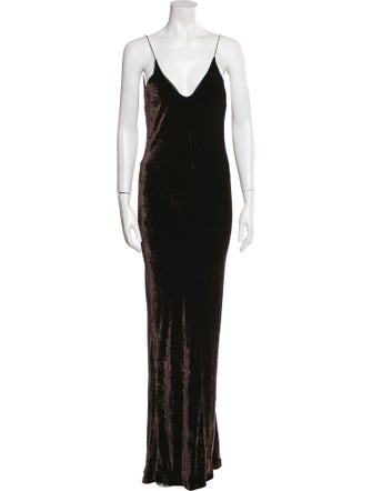 Alexander Wang V-Neck Long Dress