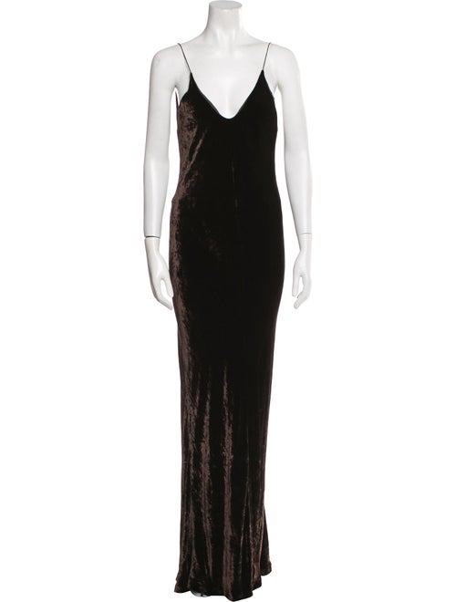 Alexander Wang V-Neck Long Dress