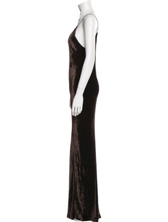 Alexander Wang V-Neck Long Dress