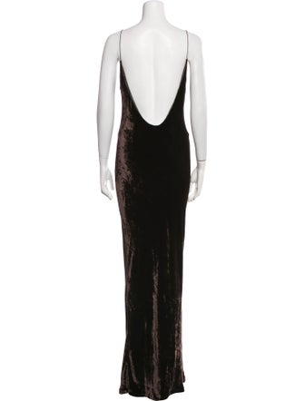 Alexander Wang V-Neck Long Dress