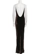 Alexander Wang V-Neck Long Dress