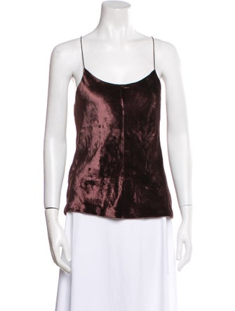 Alexander Wang Printed Scoop Neck Top