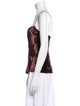 Alexander Wang Printed Scoop Neck Top