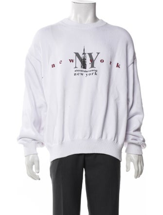 Alexander Wang Graphic Print Crew Neck Pullover