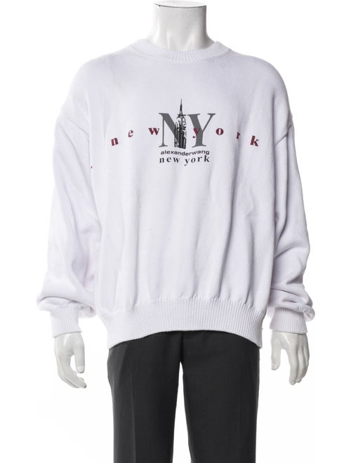 Alexander Wang Graphic Print Crew Neck Pullover