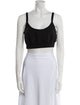 Alexander Wang Scoop Neck Sleeveless Crop Top