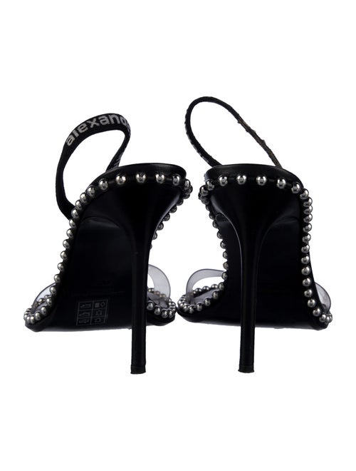 Alexander Wang Leather Printed Slingback Sandals