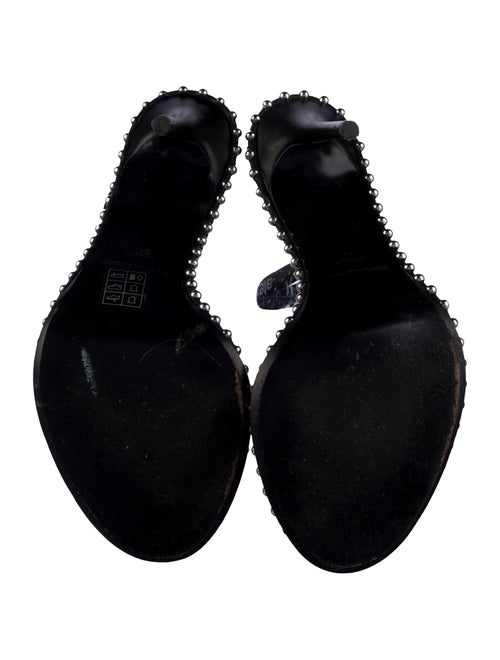 Alexander Wang Leather Printed Slingback Sandals