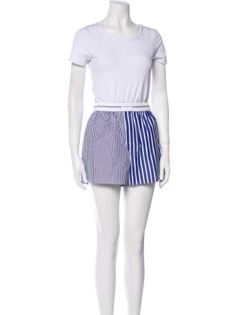 T by Alexander Wang Striped Short Set