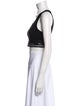 Alexander Wang Scoop Neck Sleeveless Crop Top