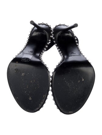 Alexander Wang Leather Studded Accents Slingback Sandals