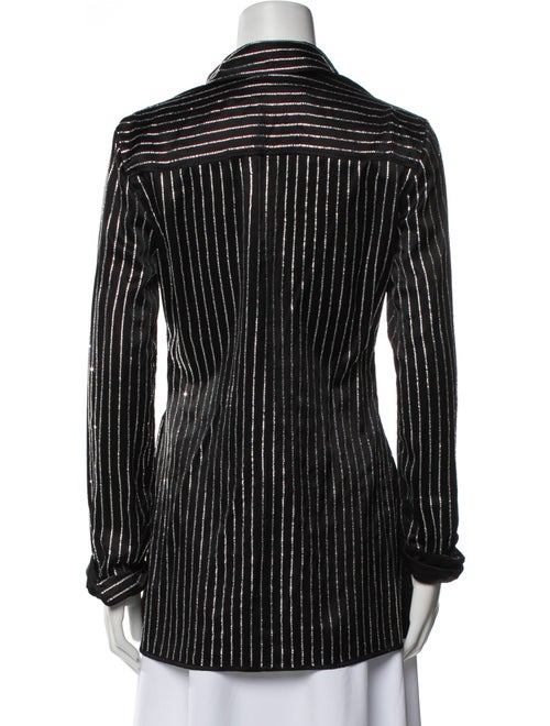 Alexander Wang Striped V-Neck Blouse