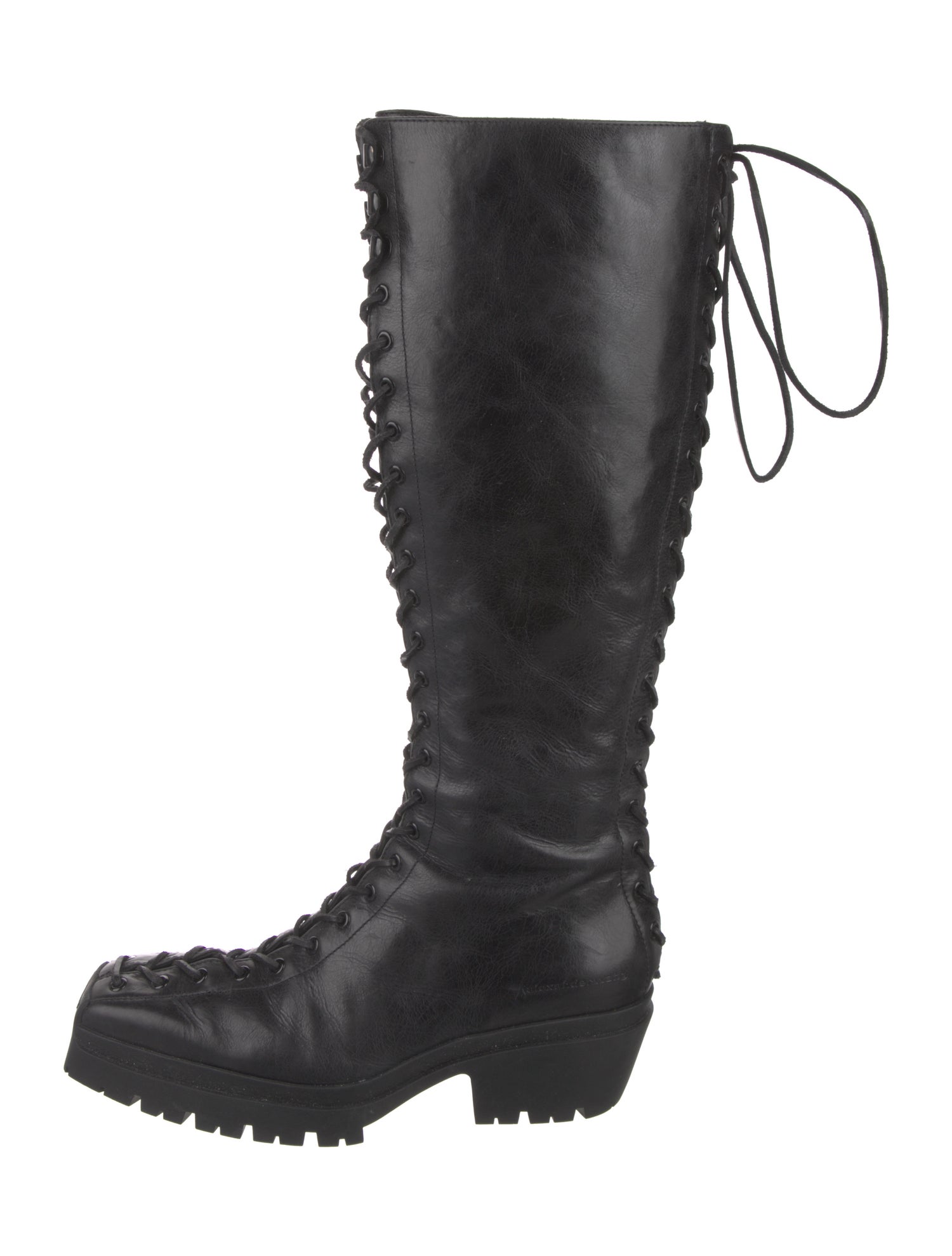 Alexander Wang Leather Lace-Up Boots