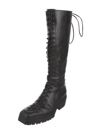 Alexander Wang Leather Lace-Up Boots