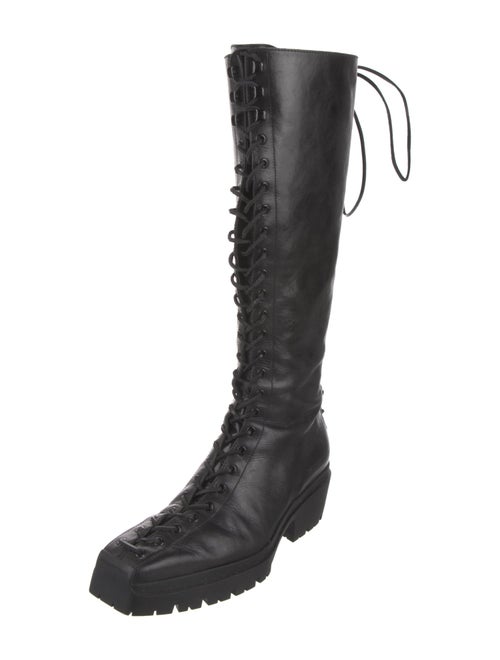 Alexander Wang Leather Lace-Up Boots
