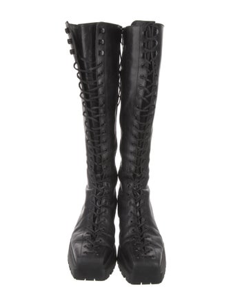 Alexander Wang Leather Lace-Up Boots