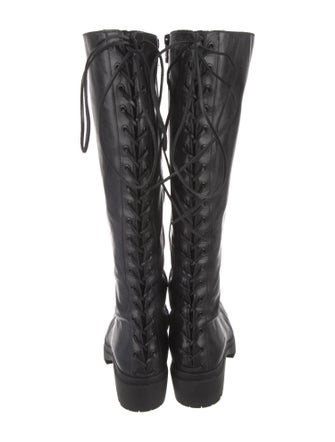 Alexander Wang Leather Lace-Up Boots