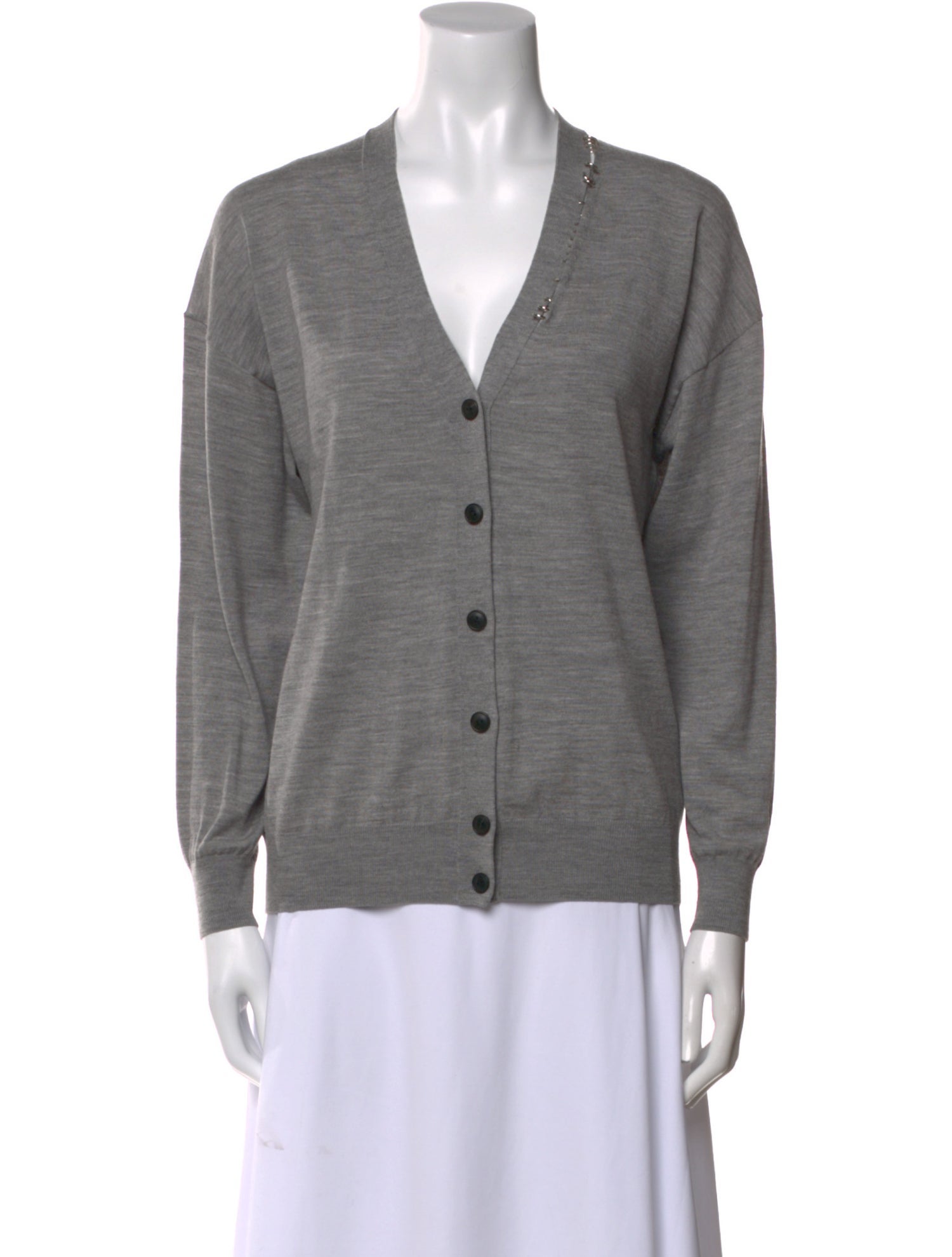 Alexander Wang Merino Wool V-Neck Sweater