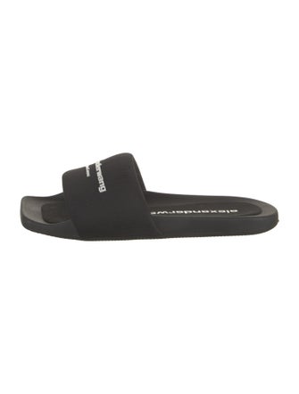 Alexander Wang Nylon Graphic Print Slides