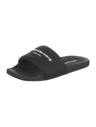 Alexander Wang Nylon Graphic Print Slides