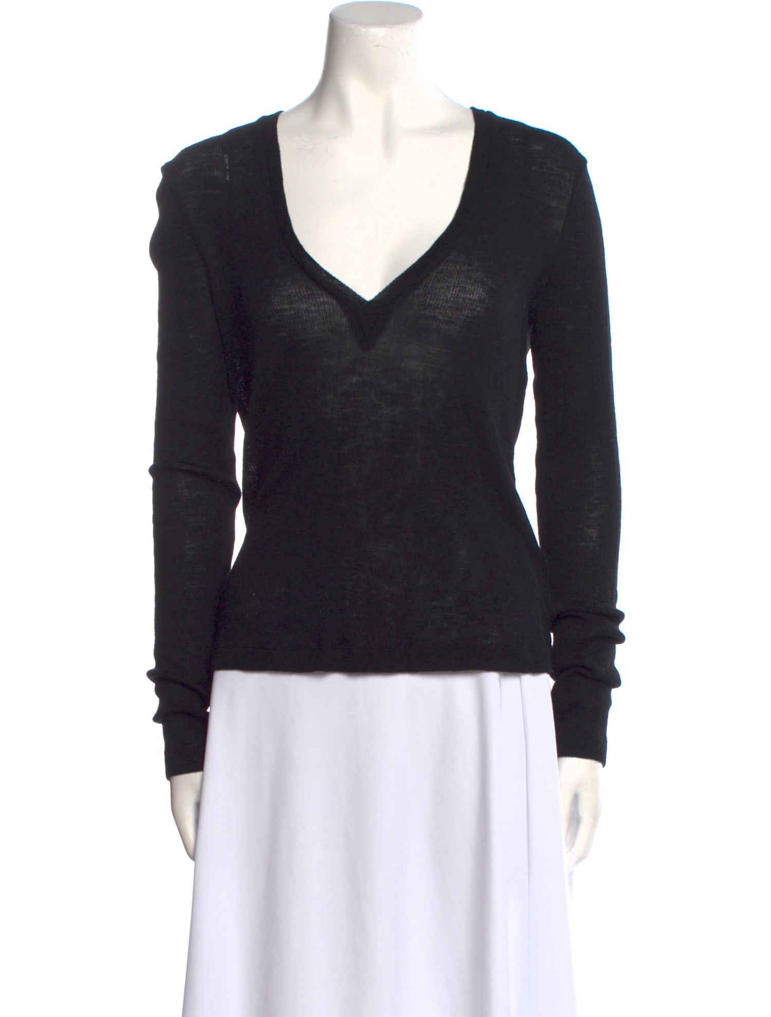 Alexander Wang Wool V-Neck Top