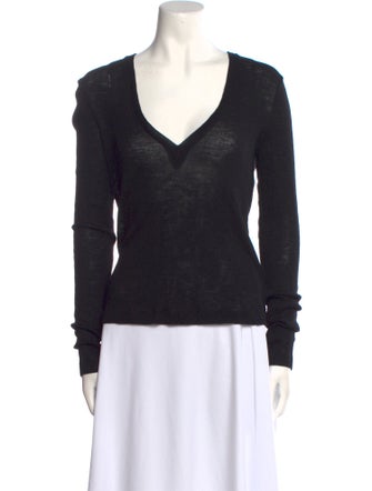 Alexander Wang Wool V-Neck Top