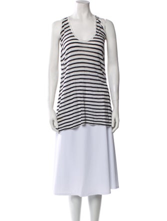 Alexander Wang Striped Scoop Neck Tunic