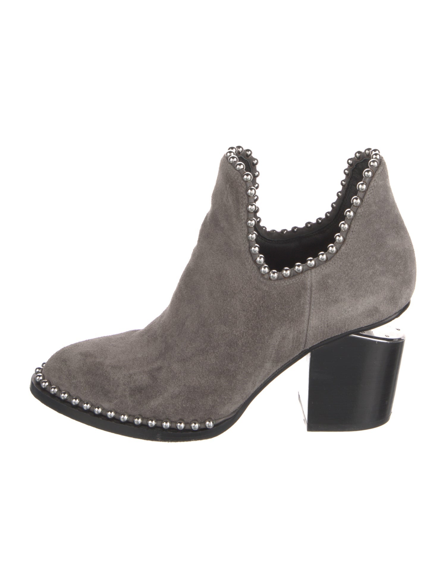 Alexander Wang Suede Studded Accents Boots