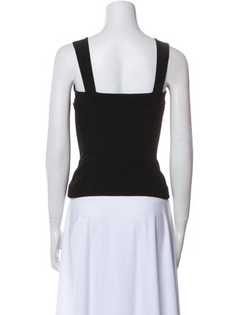 Alexander Wang V-Neck Sleeveless Crop Top