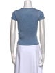 Alexander Wang Crew Neck Short Sleeve Crop Top