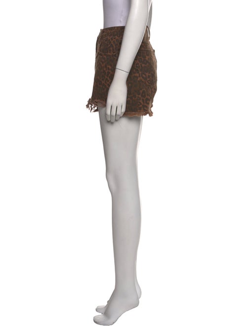 Alexander Wang Animal Print Mini Shorts