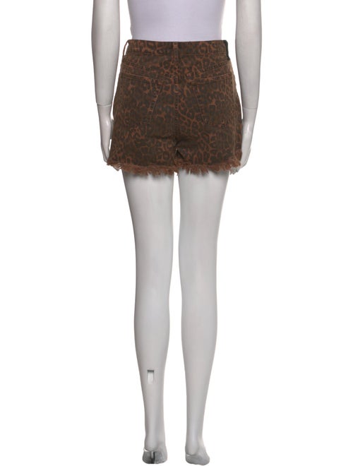 Alexander Wang Animal Print Mini Shorts