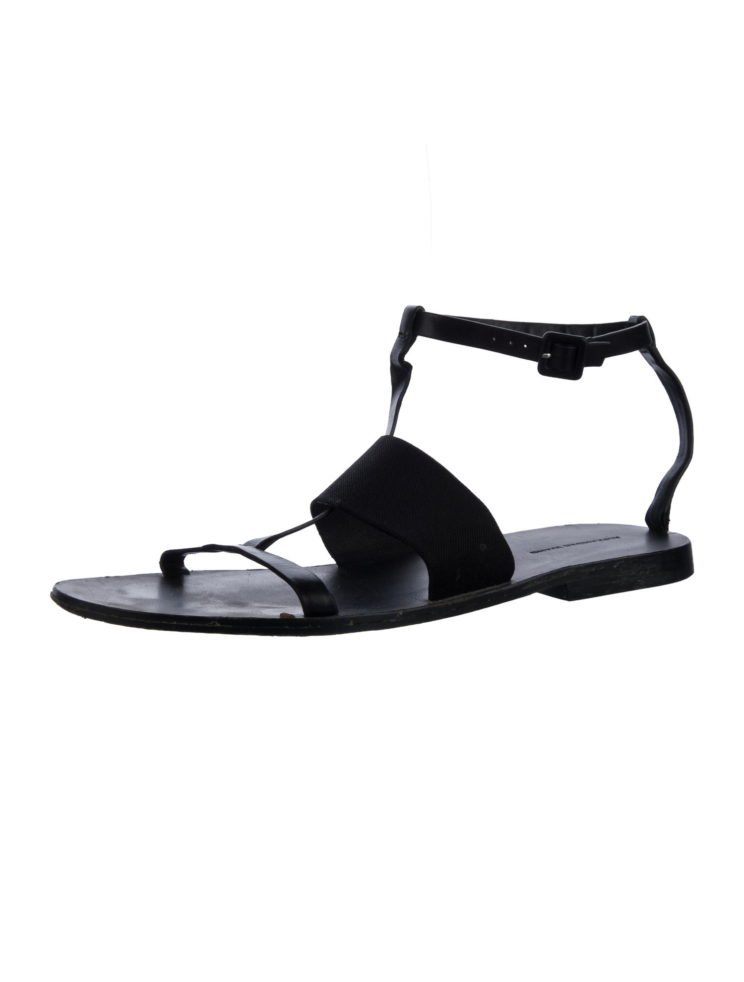 Alexander Wang Leather T-Strap Sandals