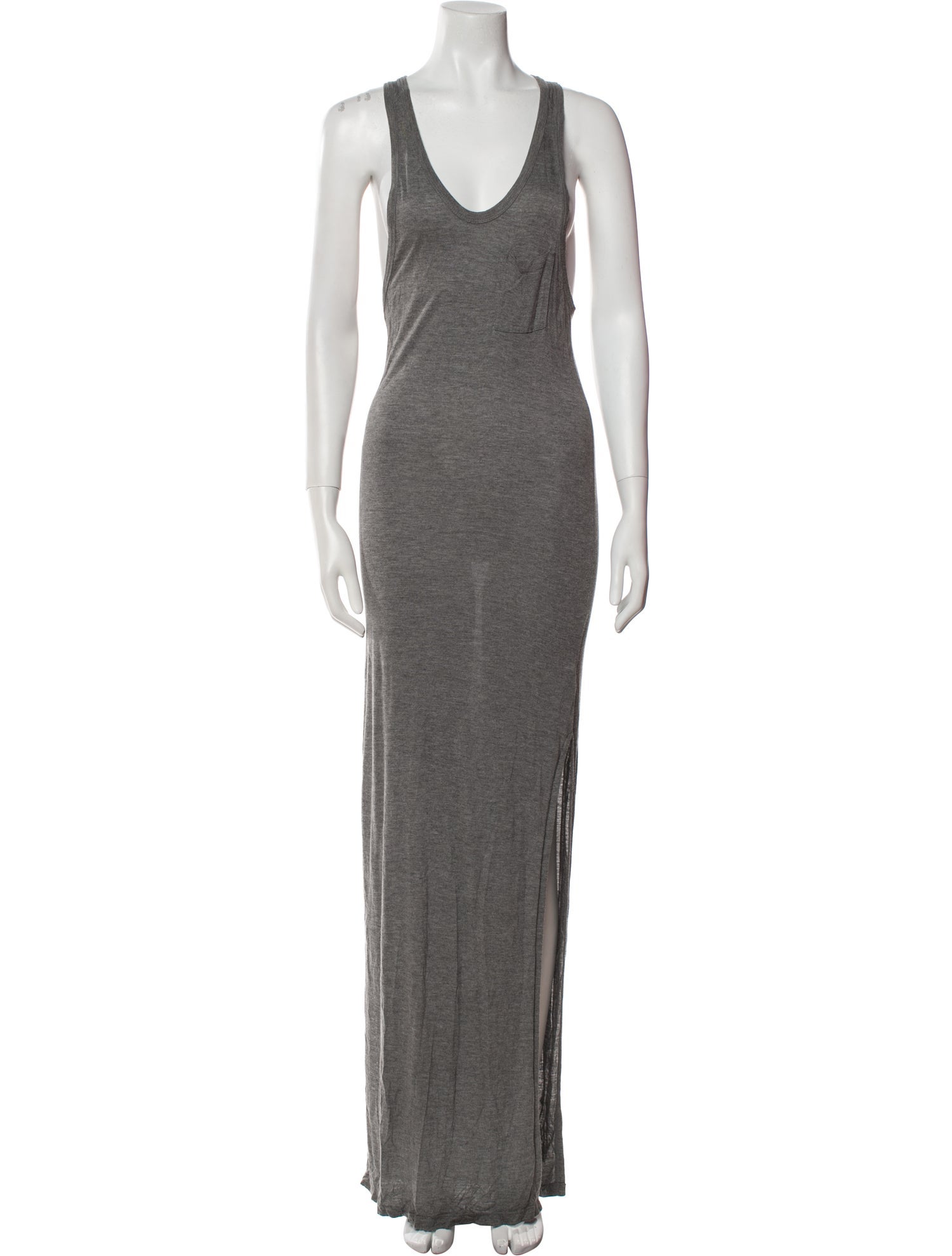 Alexander Wang Scoop Neck Long Dress