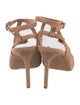 Alexander Wang Suede Mesh Accents Slingback Sandals