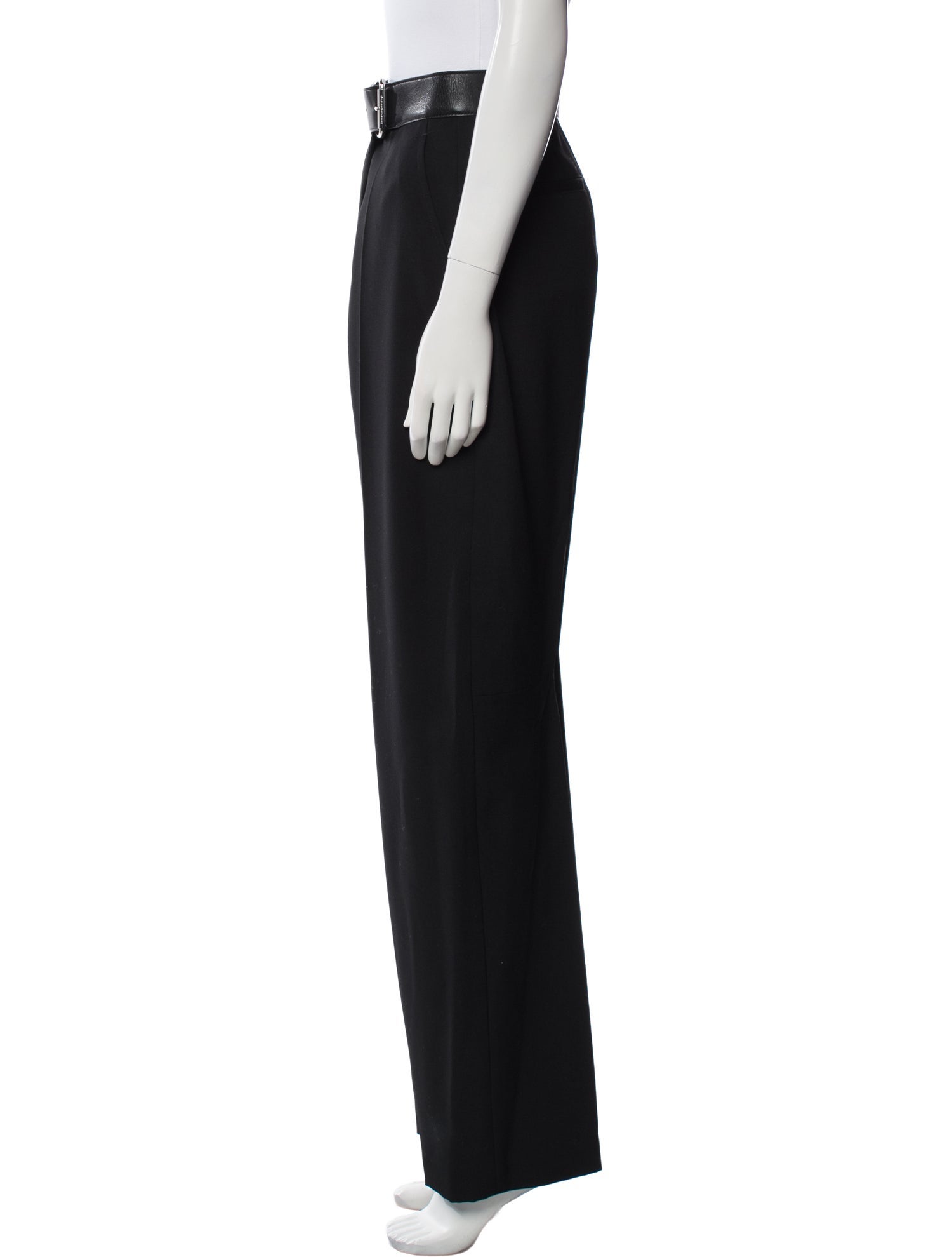 Alexander Wang Lamb Leather Wide Leg Pants