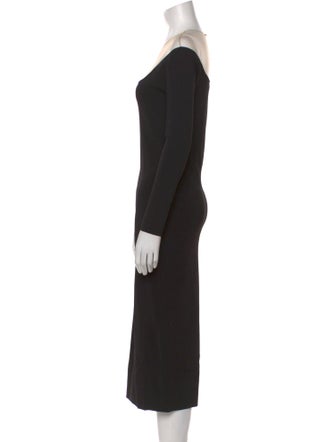 Alexander Wang Scoop Neck Midi Length Dress