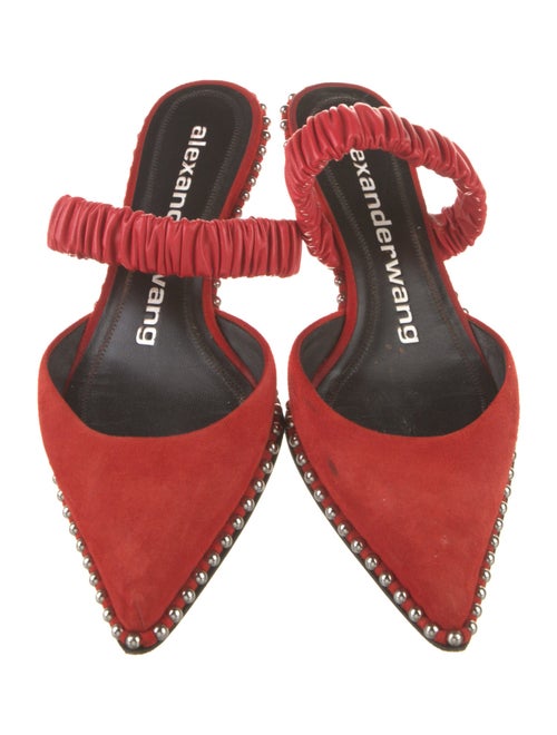 Alexander Wang Suede Studded Accents Flats
