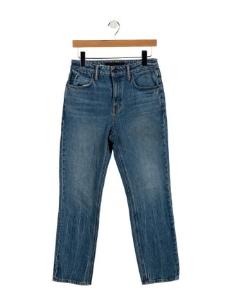 Alexander Wang High-Rise Straight Leg Jeans
