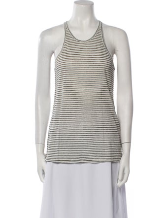 Alexander Wang Linen Striped Top