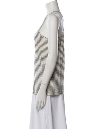 Alexander Wang Linen Striped Top