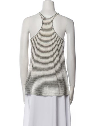 Alexander Wang Linen Striped Top