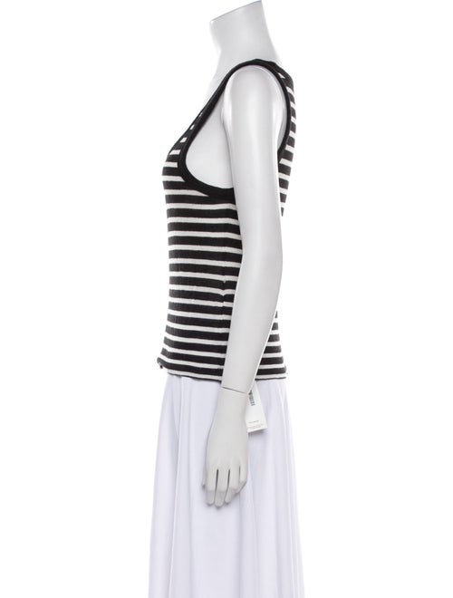 Alexander Wang Striped Scoop Neck Top
