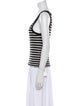 Alexander Wang Striped Scoop Neck Top