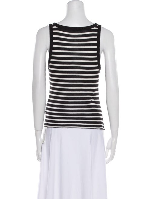 Alexander Wang Striped Scoop Neck Top