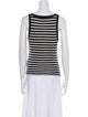 Alexander Wang Striped Scoop Neck Top