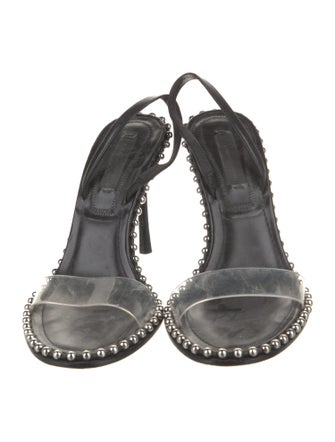 Alexander Wang Leather Printed Slingback Pumps