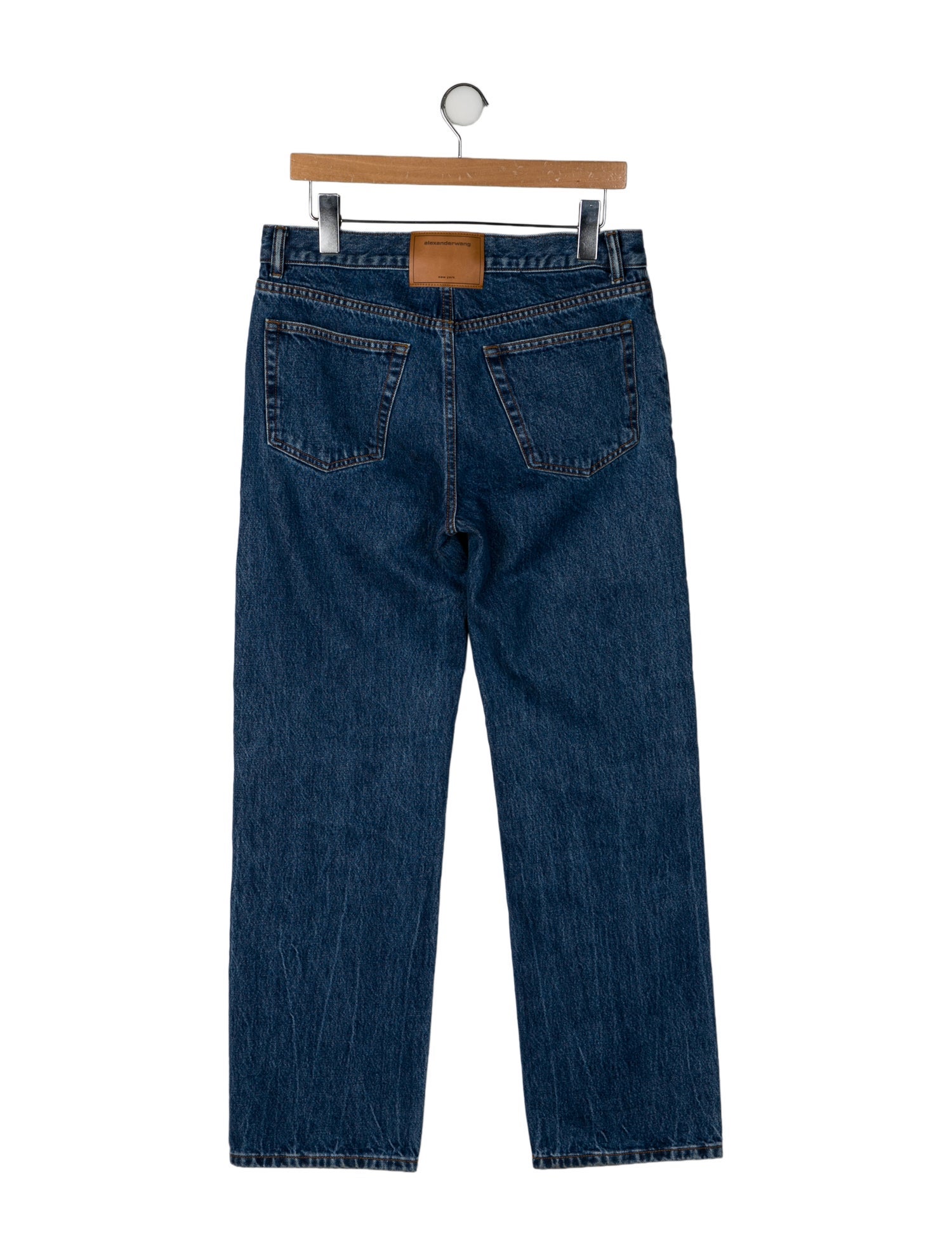 Alexander Wang Mid-Rise Straight Leg Jeans