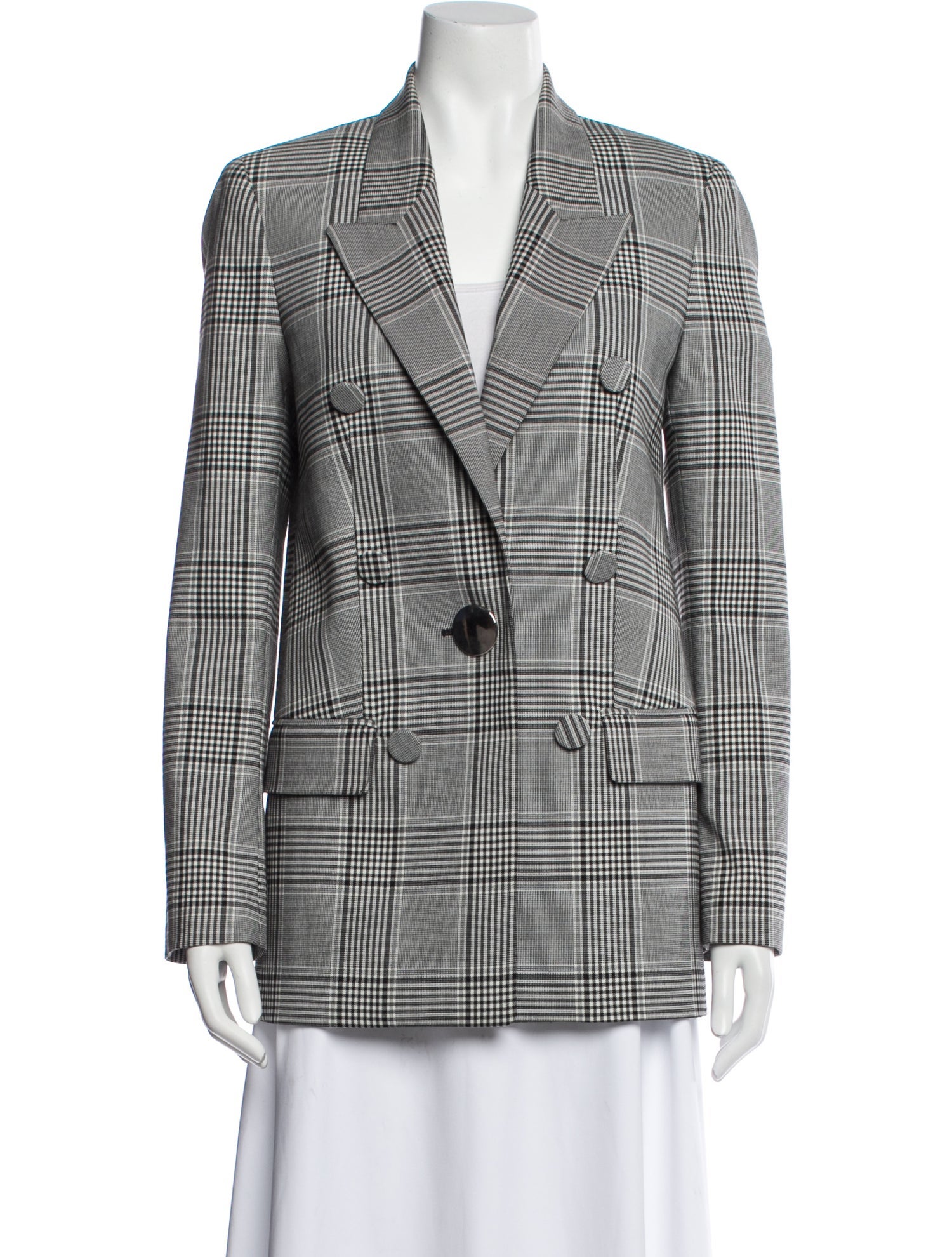 Alexander Wang Plaid Print Blazer
