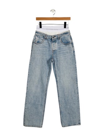 Alexander Wang Mid-Rise Straight Leg Jeans